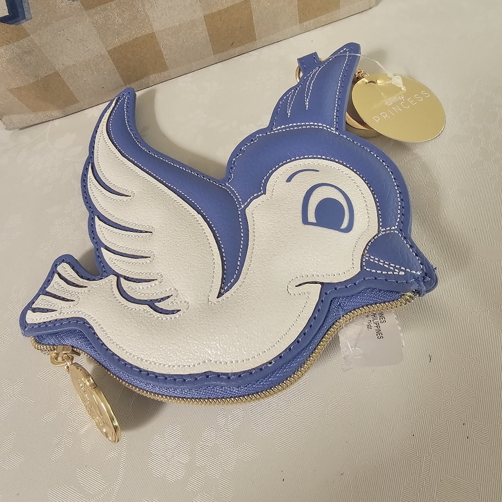 Bath and Body Works Disney Princess Snow White Blue Bird Coin Purse NEW